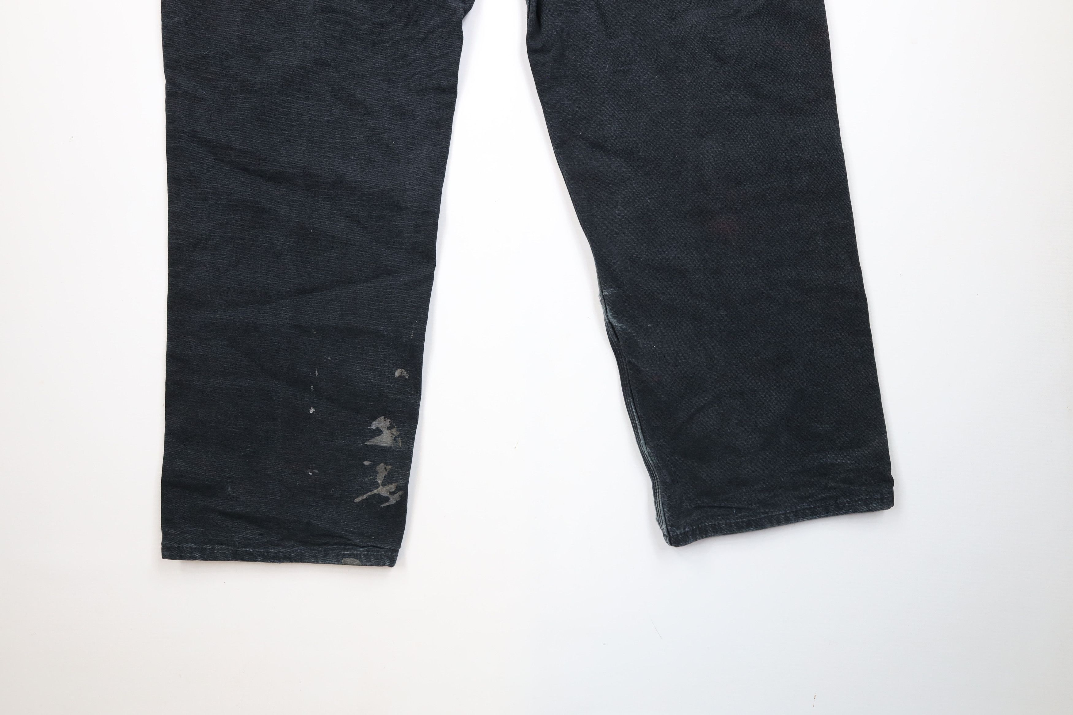 Carhartt Vintage 90s Carhartt Flannel Lined Wide Leg Canvas Pants Size US 38 / EU 54 - 13 Thumbnail