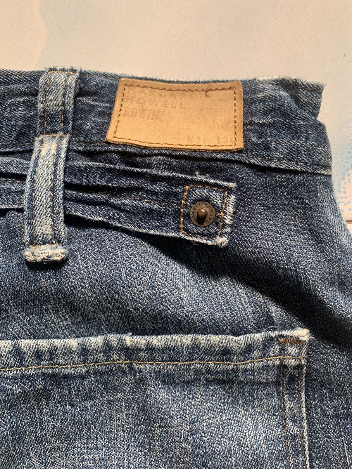 Margaret Howell Carpenter Hickory Workwear Japan Made Buckle Back Size US 33 - 5 Thumbnail