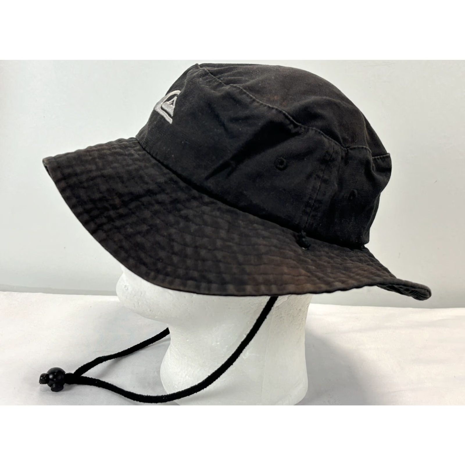 Quiksilver Quiksilver Boonie Hat Category: Hat Adult S Black Twill Adjustable Chin Strap Casual Travel Outdoor Mens Size ONE SIZE - 3 Thumbnail