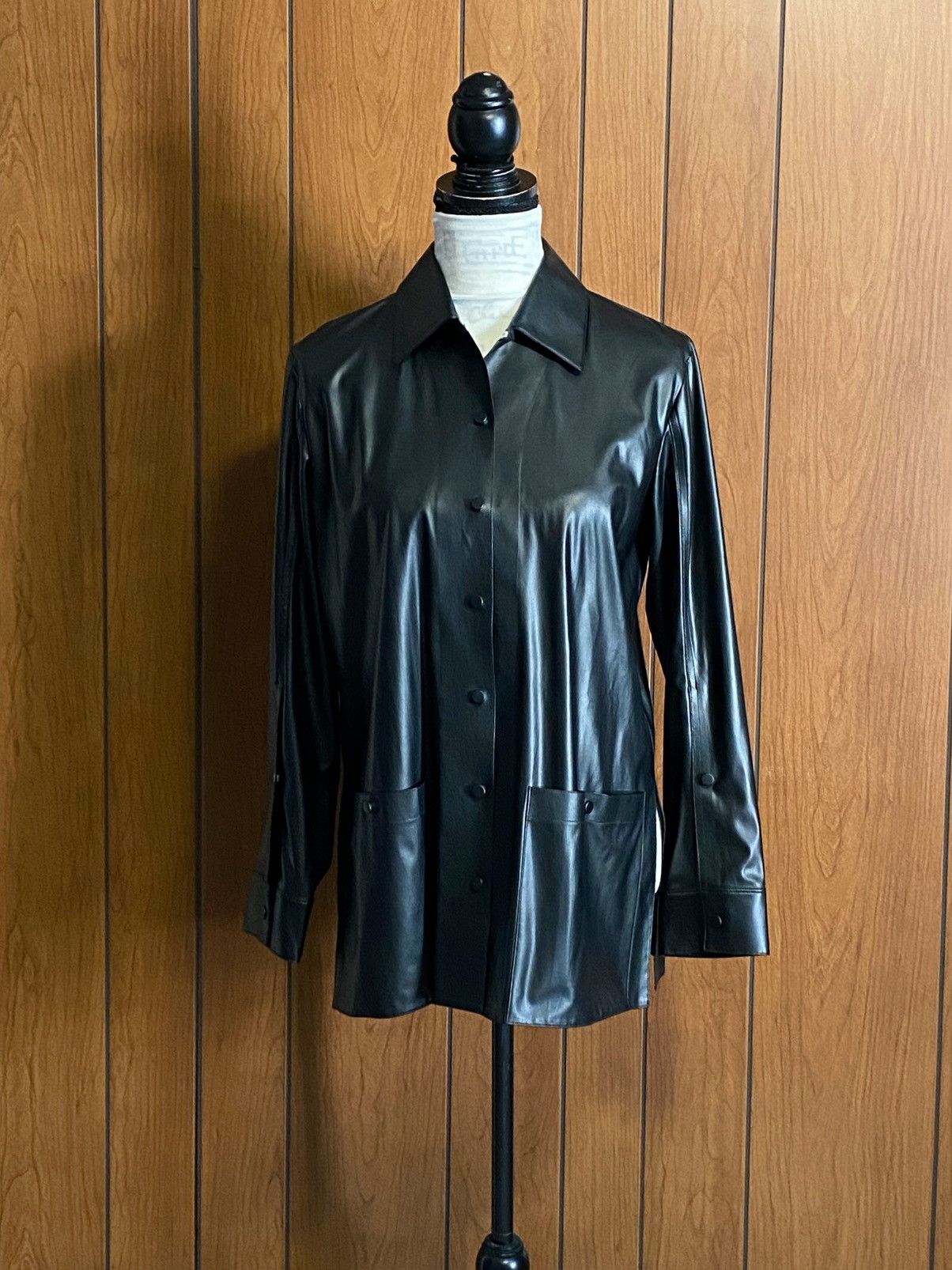 Theory Theory Shirt Jacket in Faux Leather size M Size M / US 6-8 / IT 42-44 - 3 Thumbnail