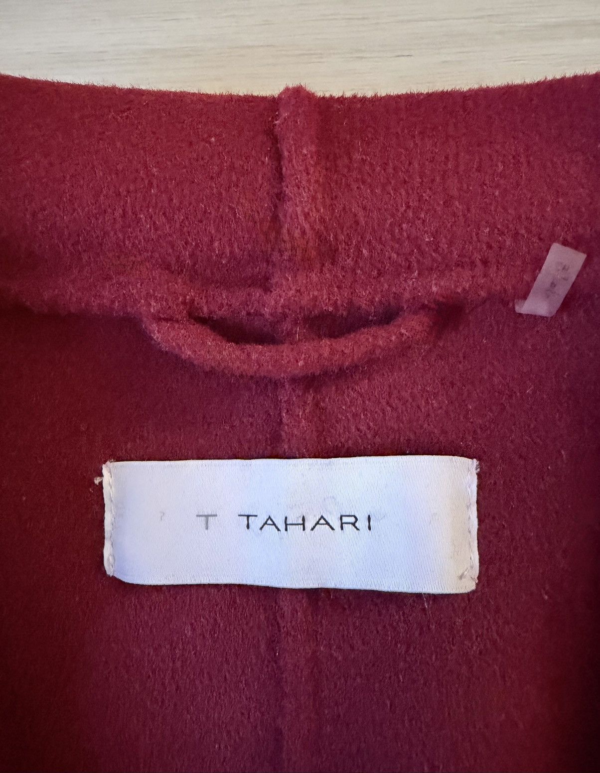 Elie Tahari Vintage Tahari Burgundy Wrap Around Mid Mid Length Coat Sz S Size M / US 6-8 / IT 42-44 - 5 Thumbnail