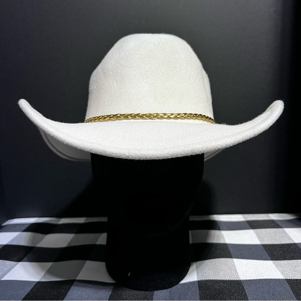 Vince Camuto Vince Camuto Women's White Polyester Cowboy Style Hat With Size ONE SIZE - 9 Thumbnail