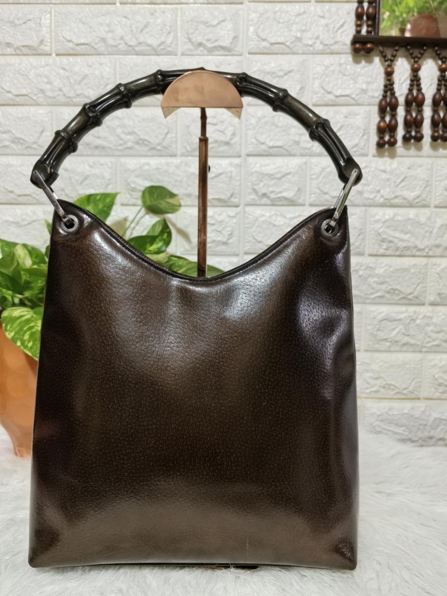 Gucci × Vintage Gucci bamboo handbag vintage Size ONE SIZE - 6 Thumbnail