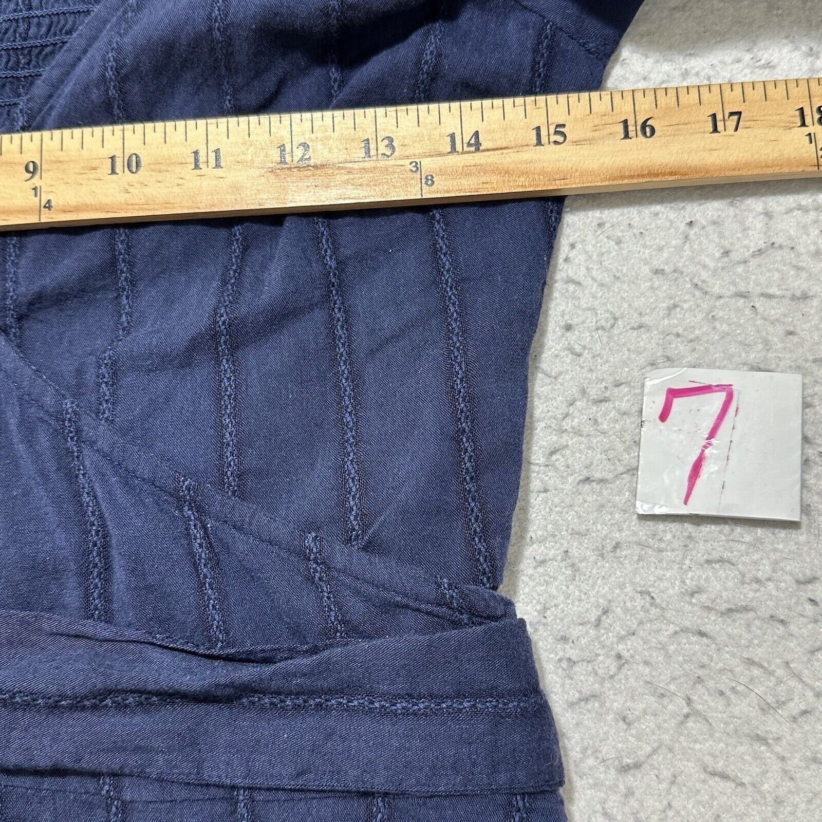 Old Navy Old Navy XS Tall XST Blue Wrap Top V-Neck Blouse Size XS / US 0-2 / IT 36-38 - 7 Thumbnail