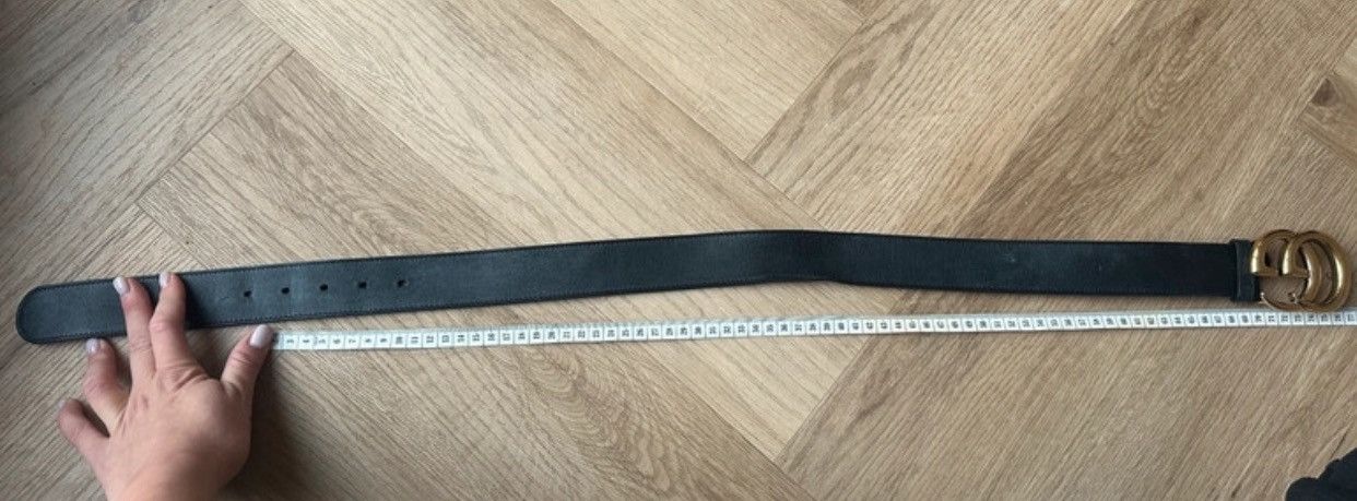 Gucci Gucci GG Buckle Leather Belt GOLD Size ONE SIZE - 5 Thumbnail