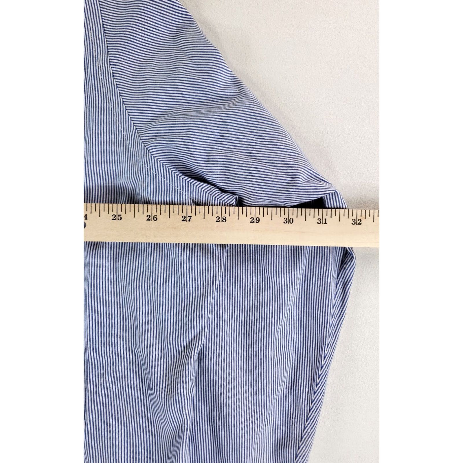 Brooks Brothers Brooks Brothers Shirt Button Down Made USA Blue White Striped 2XL 17.5-34 Mens Long Sleeve Regular Size US XXL / EU 58 / 5 - 4 Thumbnail