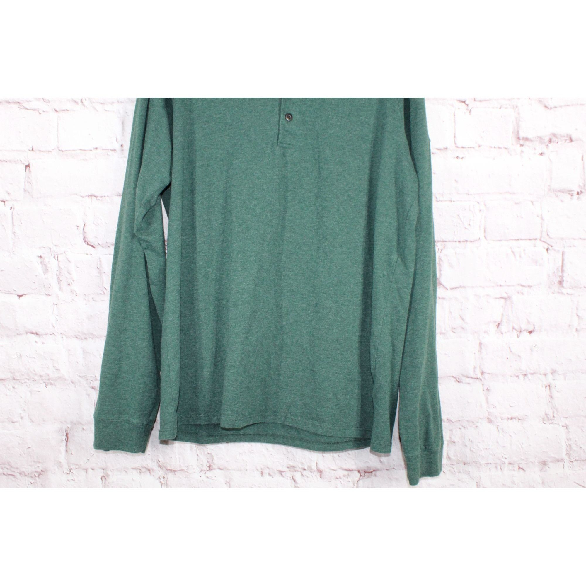 L.L. Bean LL Bean Stretch Pima Tee Shirt Long Sleeve Henley Size US M / EU 48-50 / 2 - 8 Thumbnail
