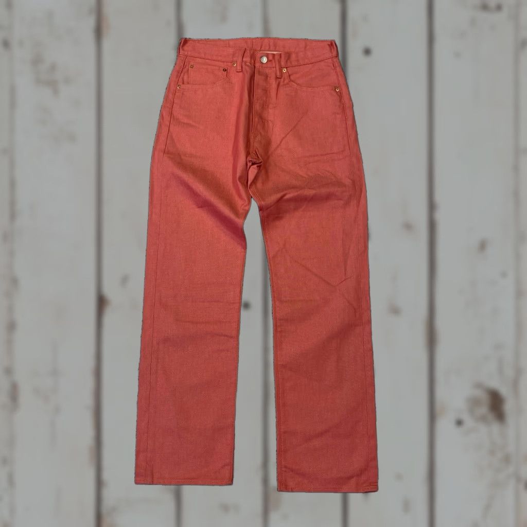 Levi's Levi's Jeans 501 Denim Orange 32x32 Regular Men Distressed Embroidered Patches Pockets 5-Pocket Retro Vintage? Wait. Size US 32 / EU 48 - 1 Thumbnail