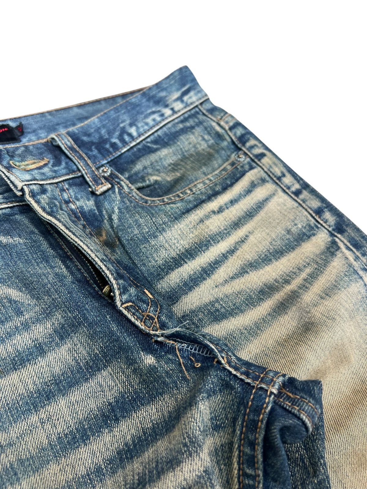 JACKROSE Dirty Mud Trashed Jackrose Rips Denim Claw Mark Flare Jeans Size US 30 / EU 46 - 13 Thumbnail