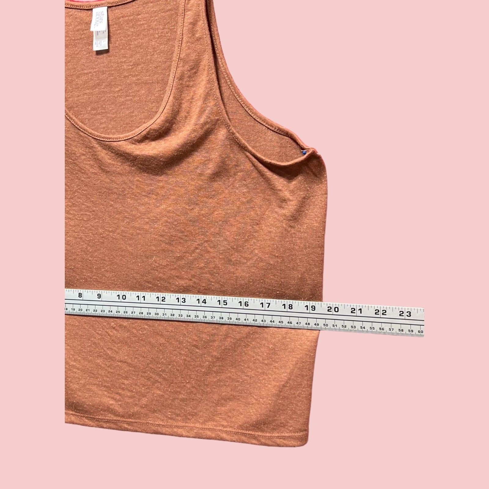 Other Stra Above - Women's Slot Knit Tank Top - Brown - Large Size L / US 10 / IT 46 - 6 Thumbnail