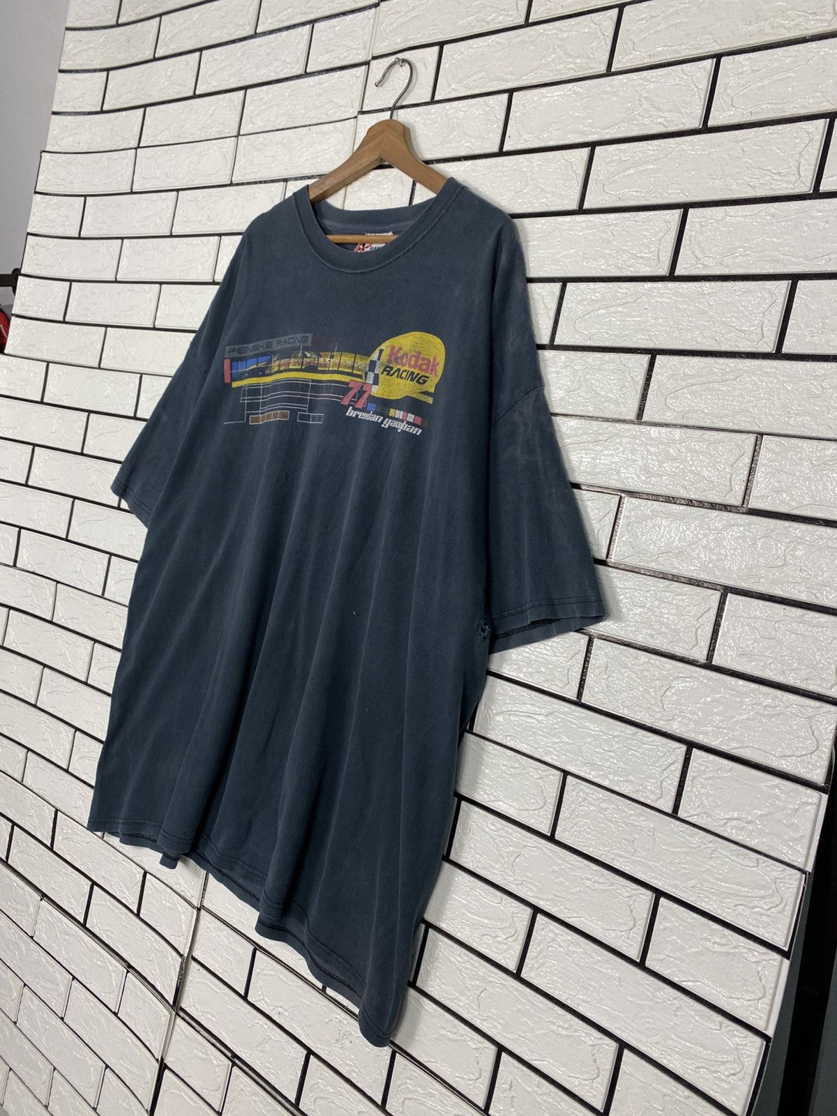 Vintage 📌Vintage Trashed Distressed T-Shirt Kodak Racing Big Logo Size US XXL / EU 58 / 5 - 3 Thumbnail