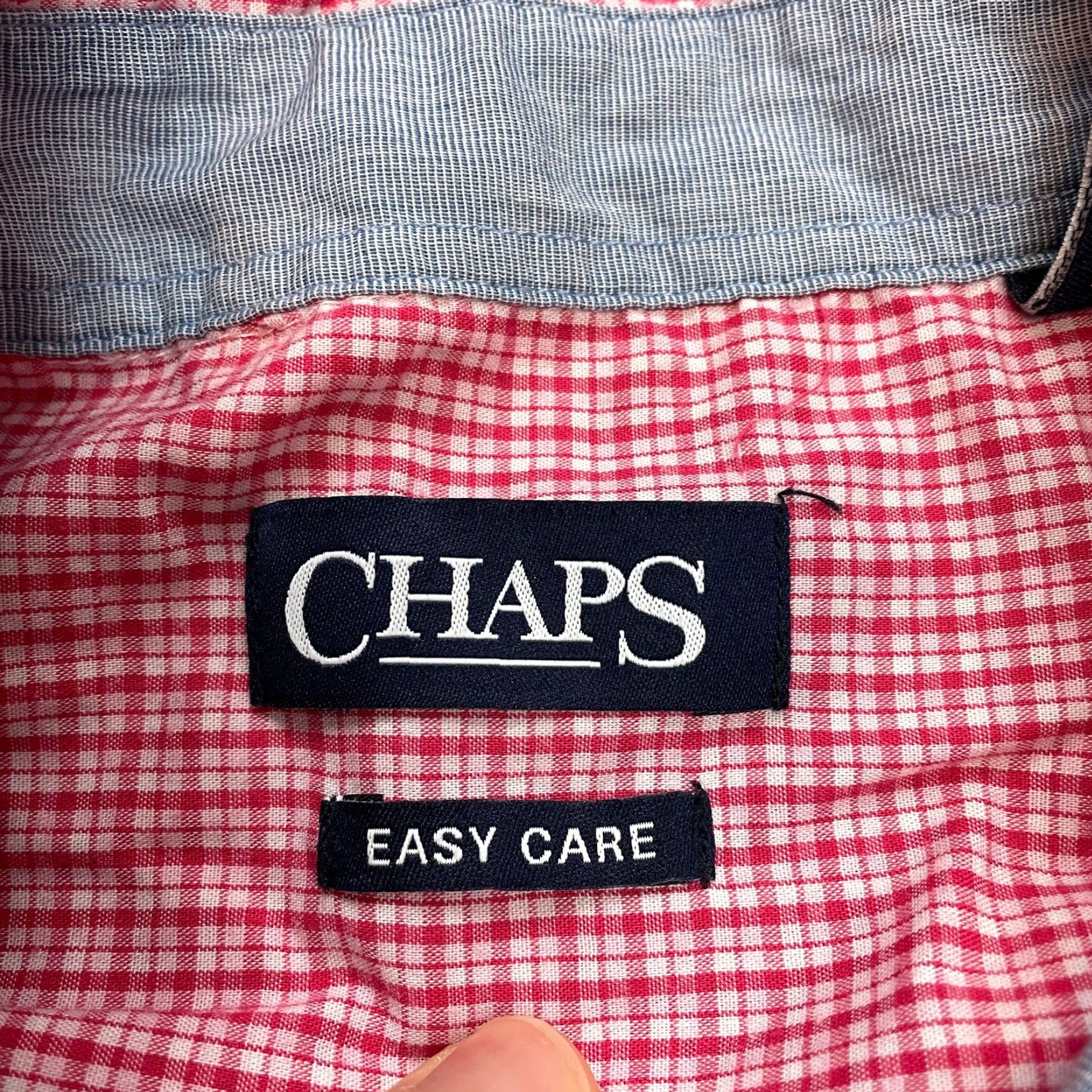 Chaps Chaps Shirt Short Sleeve Button-Up Mens 2XL Red Check Easy Care Collared Top Size US XXL / EU 58 / 5 - 3 Thumbnail