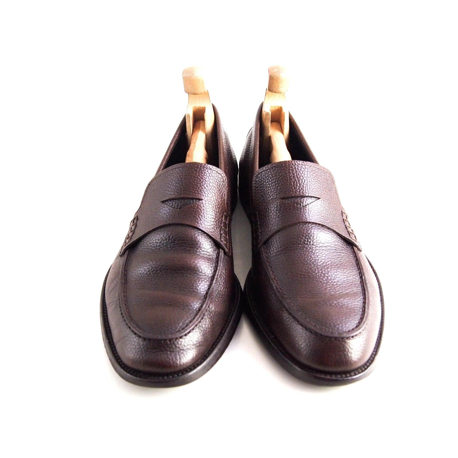 Tod's TOD's Penny Loafers Brown Scotch Grain Leather US 11 E EU 44 Size US 11 / EU 44 - 3 Thumbnail