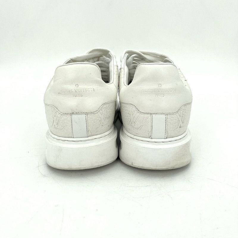 Louis Vuitton Louis Vuitton White Low-Top Leather Sneakers - Size US 9 / EU 42 - 5 Thumbnail