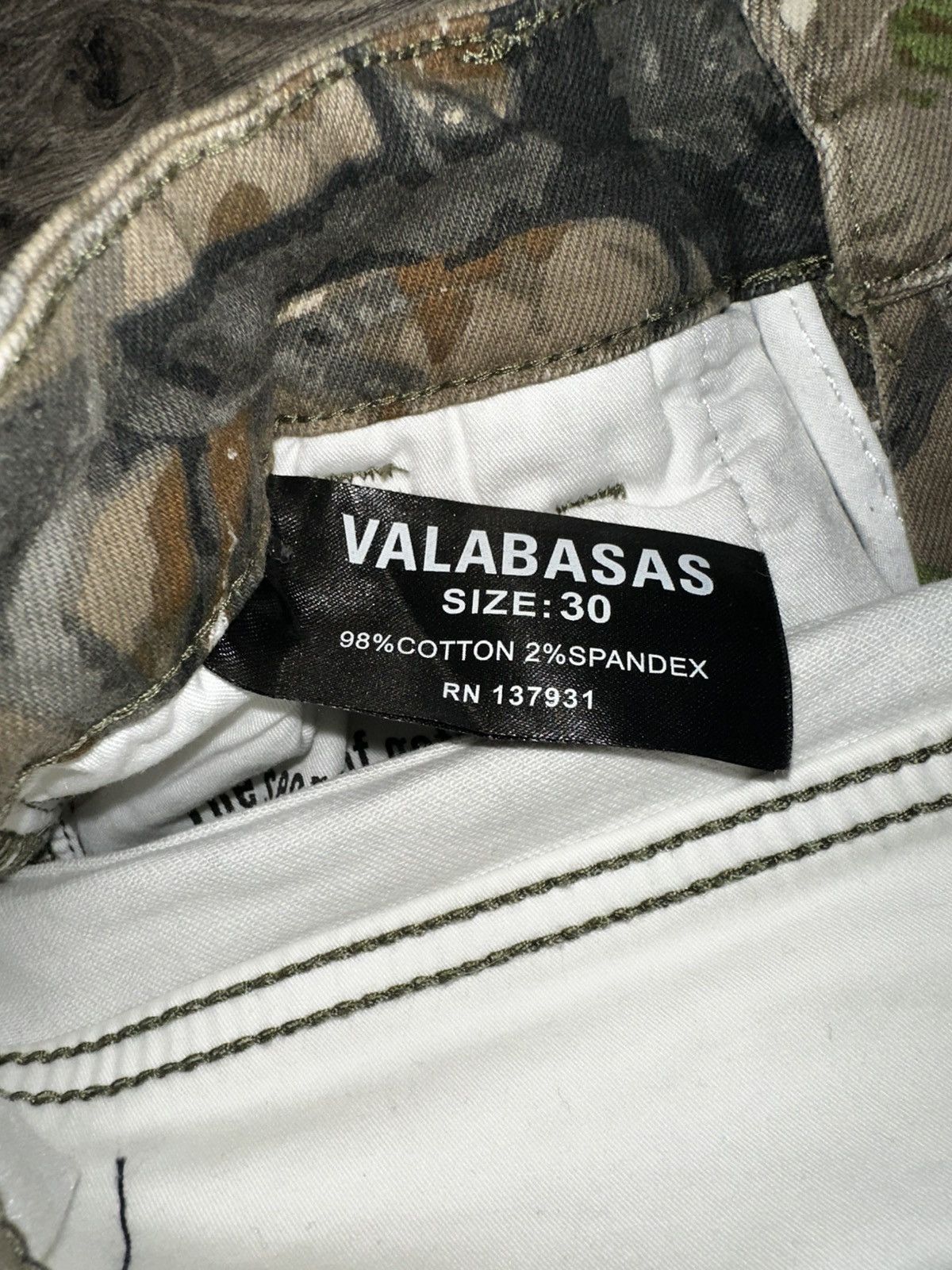Valabasas Valabasas Woodland Camo Cargo Stacked Jeans Size US 30 / EU 46 - 6 Thumbnail