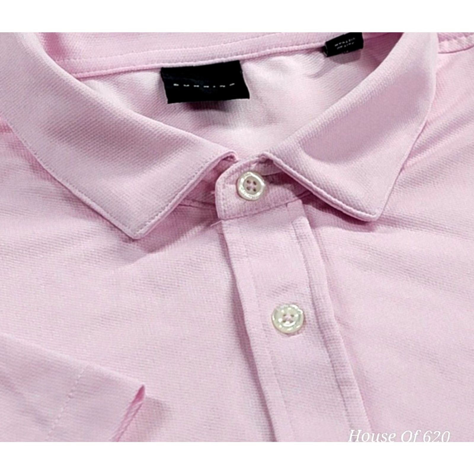 Vintage Dunning Button-Up Shirt Mens M Pink 100% Polyester Camp Palmetto Dunes Golf Shirt Size US M / EU 48-50 / 2 - 3 Thumbnail