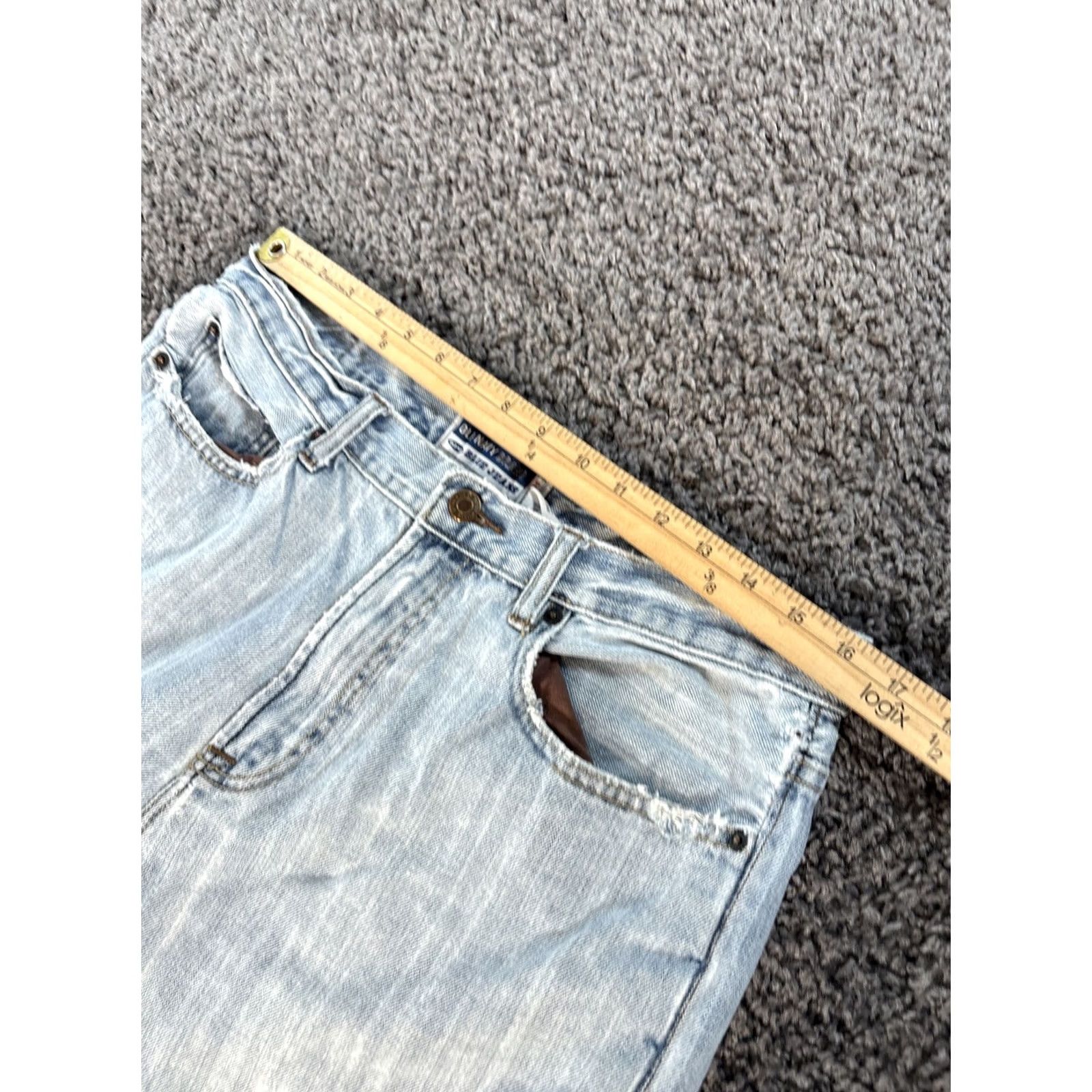 Old Navy VINTAGE Old Navy Jeans Men 34x30 Loose Fit Light Wash Distressed Pockets Denim 90s Wide-Leg Baggy Size US 34 / EU 50 - 4 Thumbnail