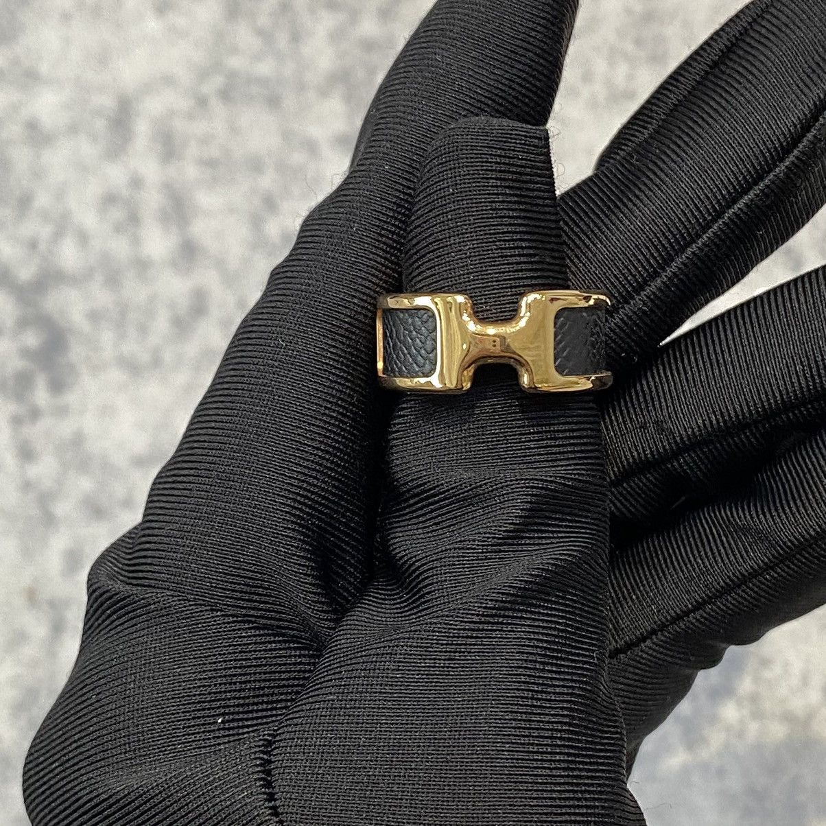 Hermes HERMES Bague PM Olympe Rings BLACK Size ONE SIZE - 5 Thumbnail