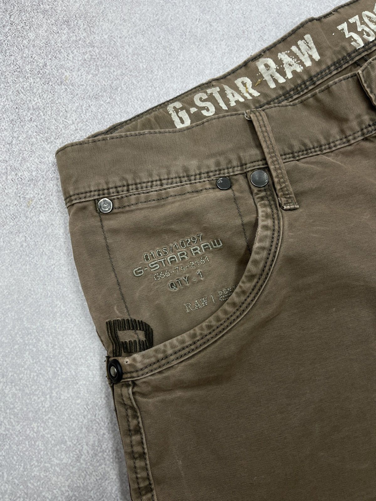 G-Star Vintage G Star Raw 3301 KBWG 100 Denim Pants Big Logo Y2K Size US 32 / EU 48 - 8 Thumbnail