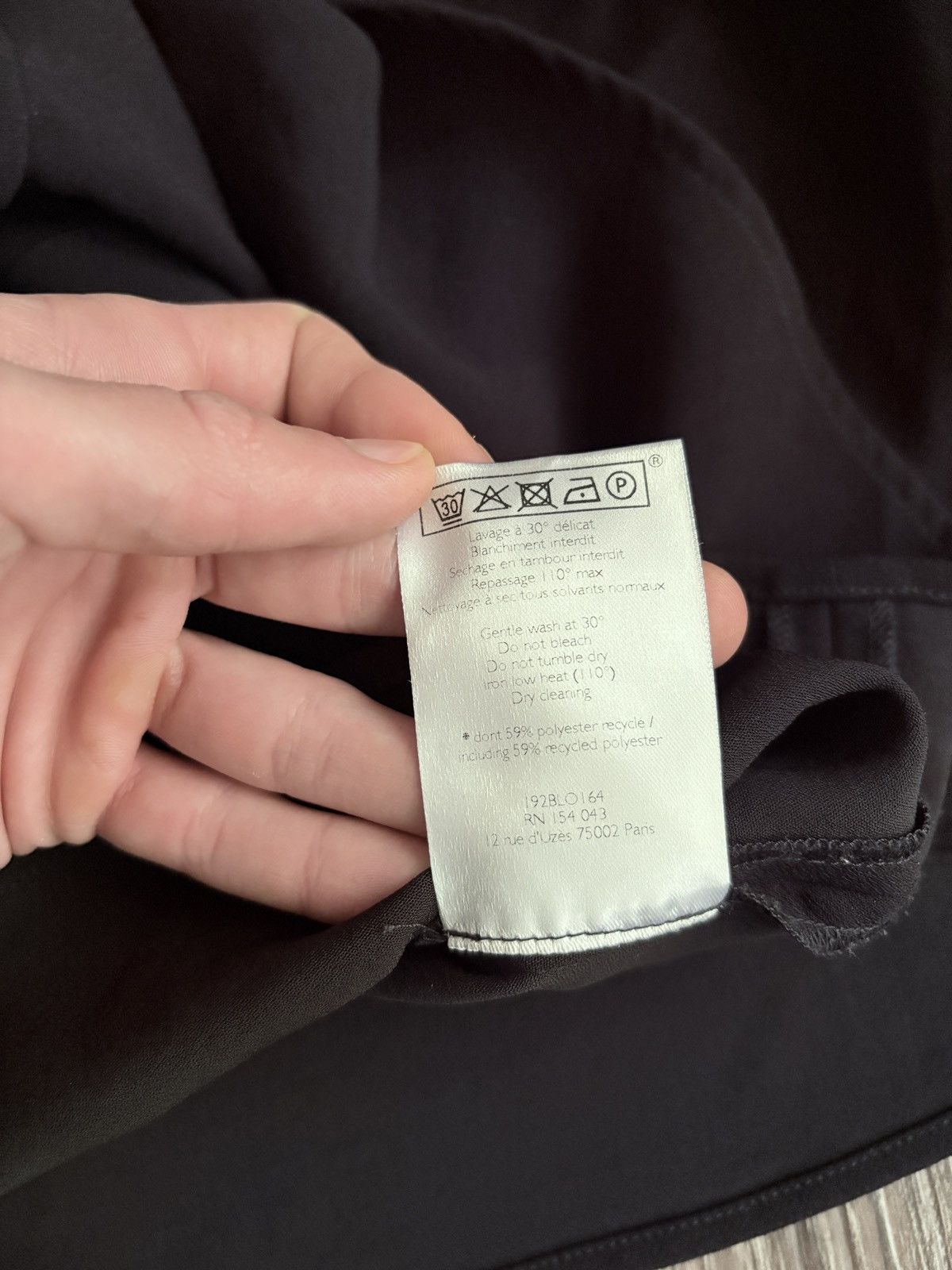 Sezane Sezane Blouse V-Neck Lantern Sleeve Ruffle Hem Frill Size XXS / US 00 / IT 34 - 4 Thumbnail