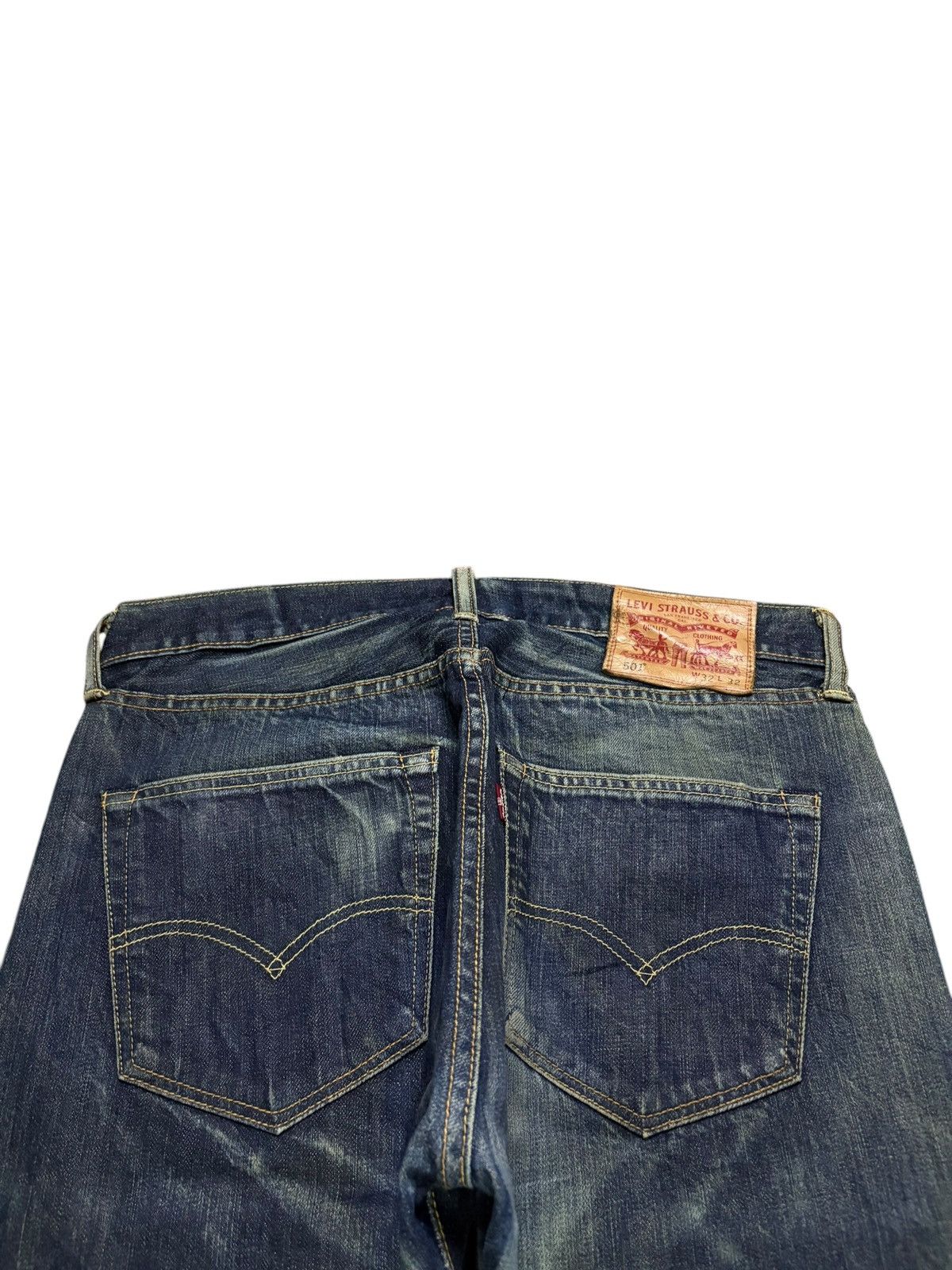 Levi's Vintage Y2k Levis 501 Blue Wash Loose Jeans Size US 32 / EU 48 - 8 Thumbnail