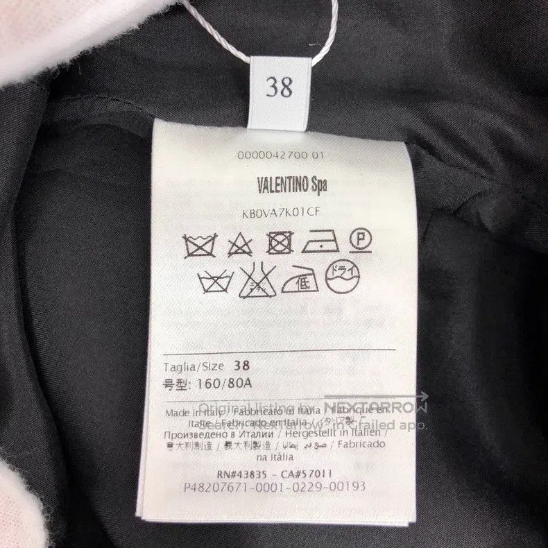 Valentino Valentino A dress with a black indigenous collar design Size M / US 6-8 / IT 42-44 - 7 Thumbnail