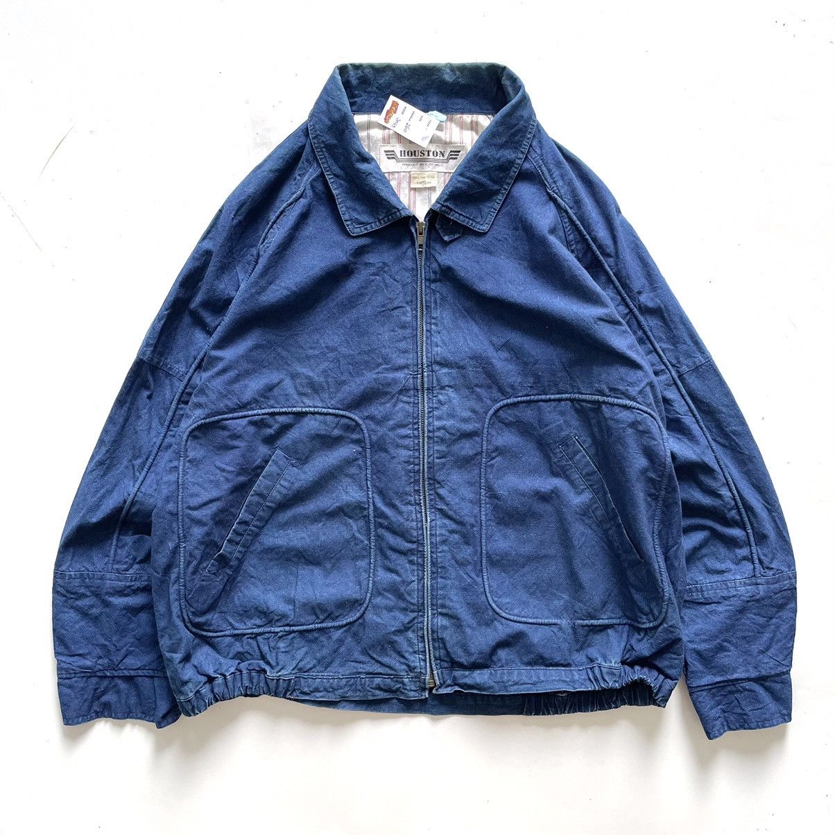 image of X Houston X Bomber Military Jacket in Blue, Men's (Size XL)