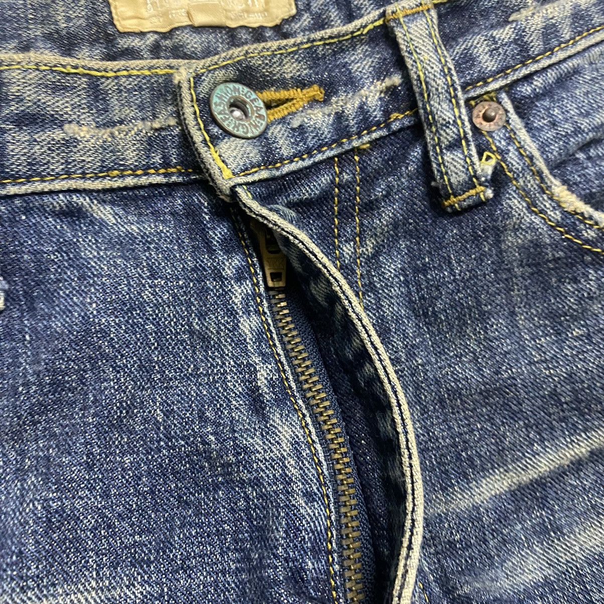 Japanese Brand Hiromichi Nakano Distressed Denim Flare Jeans Size US 30 / EU 46 - 22 Thumbnail