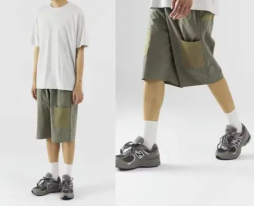 Japanese Brand 21SS Indigo Union Japan Green Outdoor Pockets Shorts Size US 32 / EU 48 - 4 Thumbnail