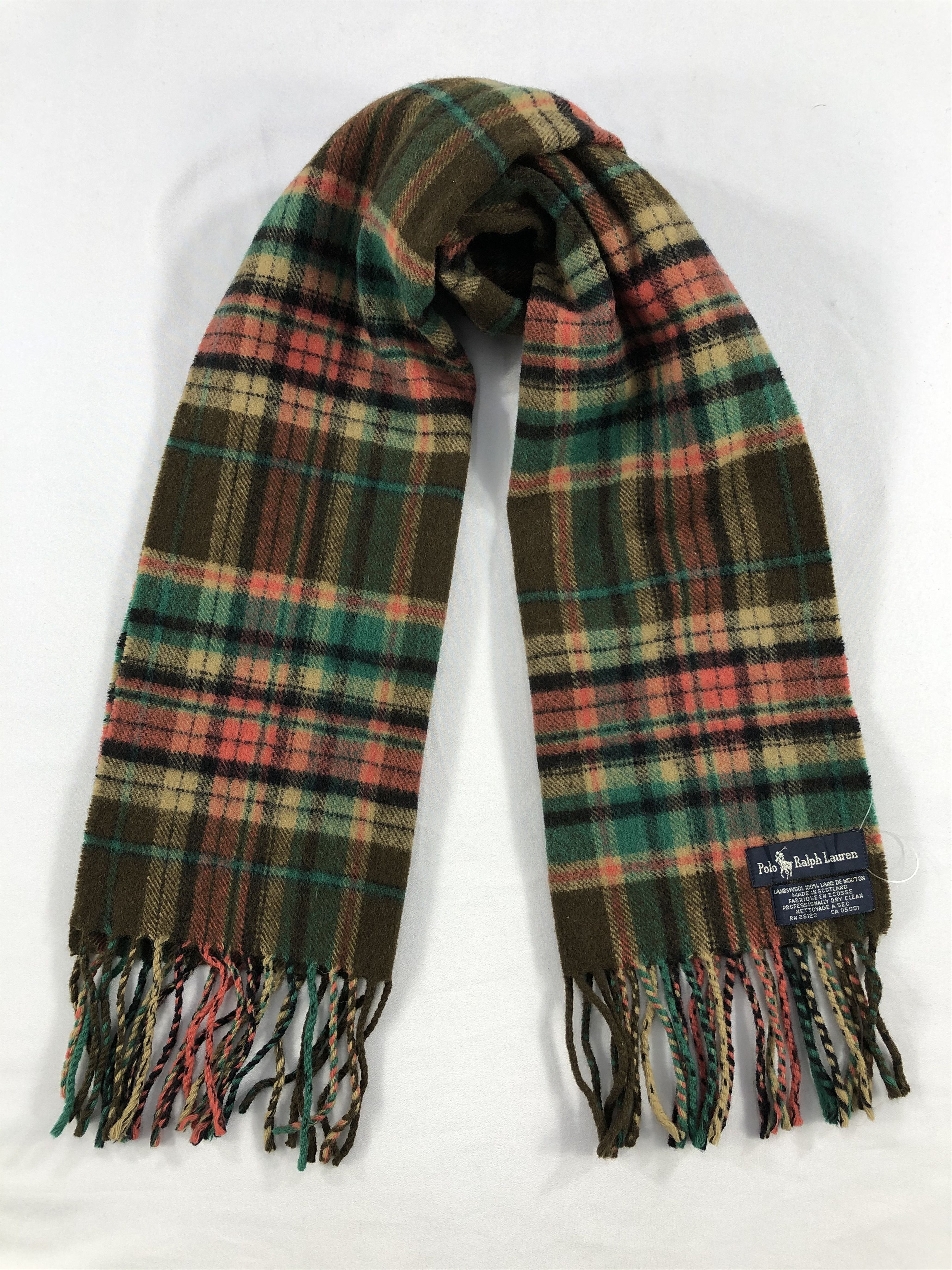 Polo Ralph Lauren Vintage Polo Ralph Lauren Scarf/Muffler/Neckwear MF1713 Size ONE SIZE - 1 Thumbnail