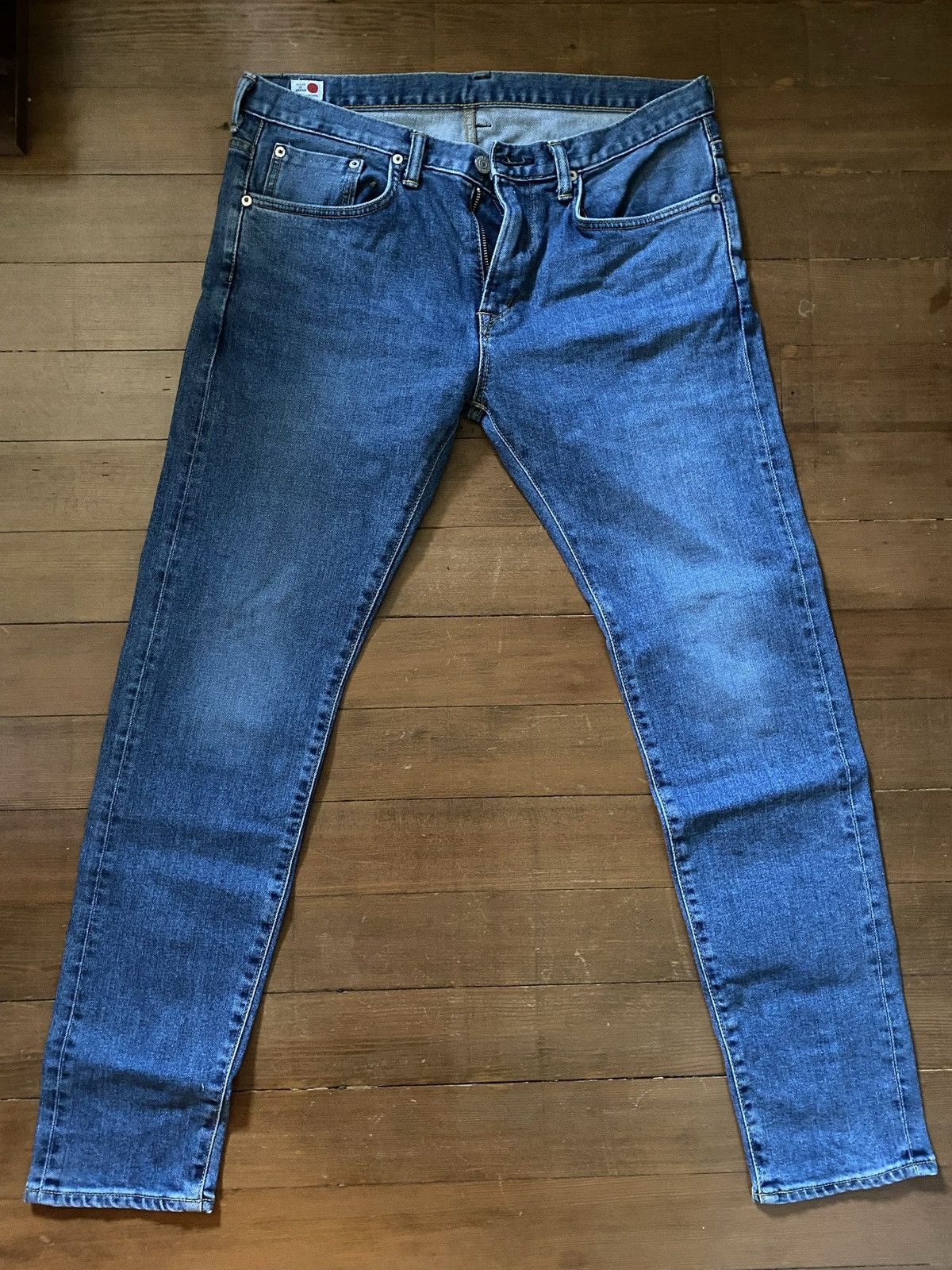 Edwin Edwin Made in Japan Kaihara Selvage 12oz Slim Tapered Jeans Size US 32 / EU 48 - 1 Thumbnail