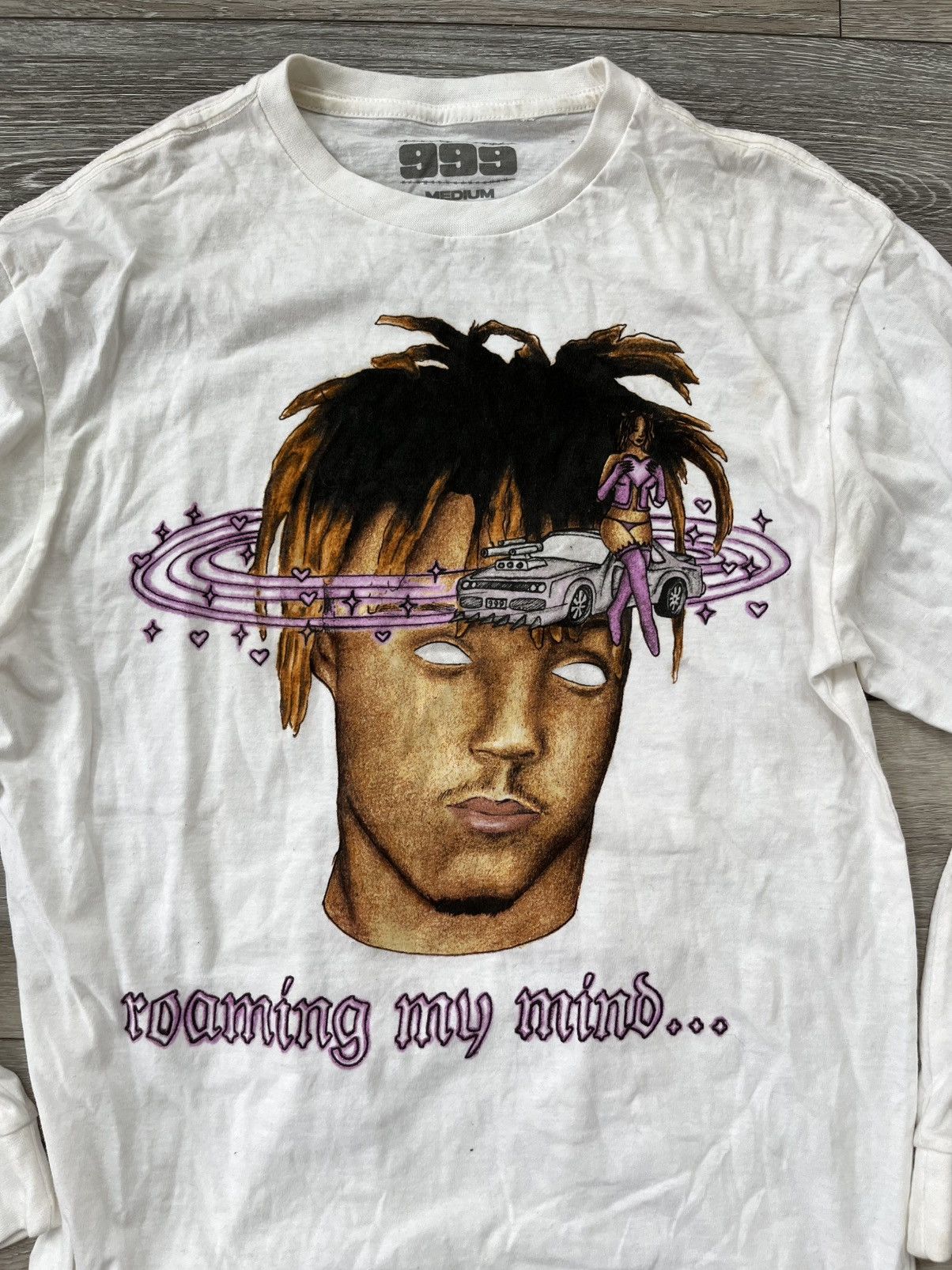 999 Club Juice WRLD Roaming My Mind Long Sleeve T-Shirt Size US M / EU 48-50 / 2 - 4 Thumbnail