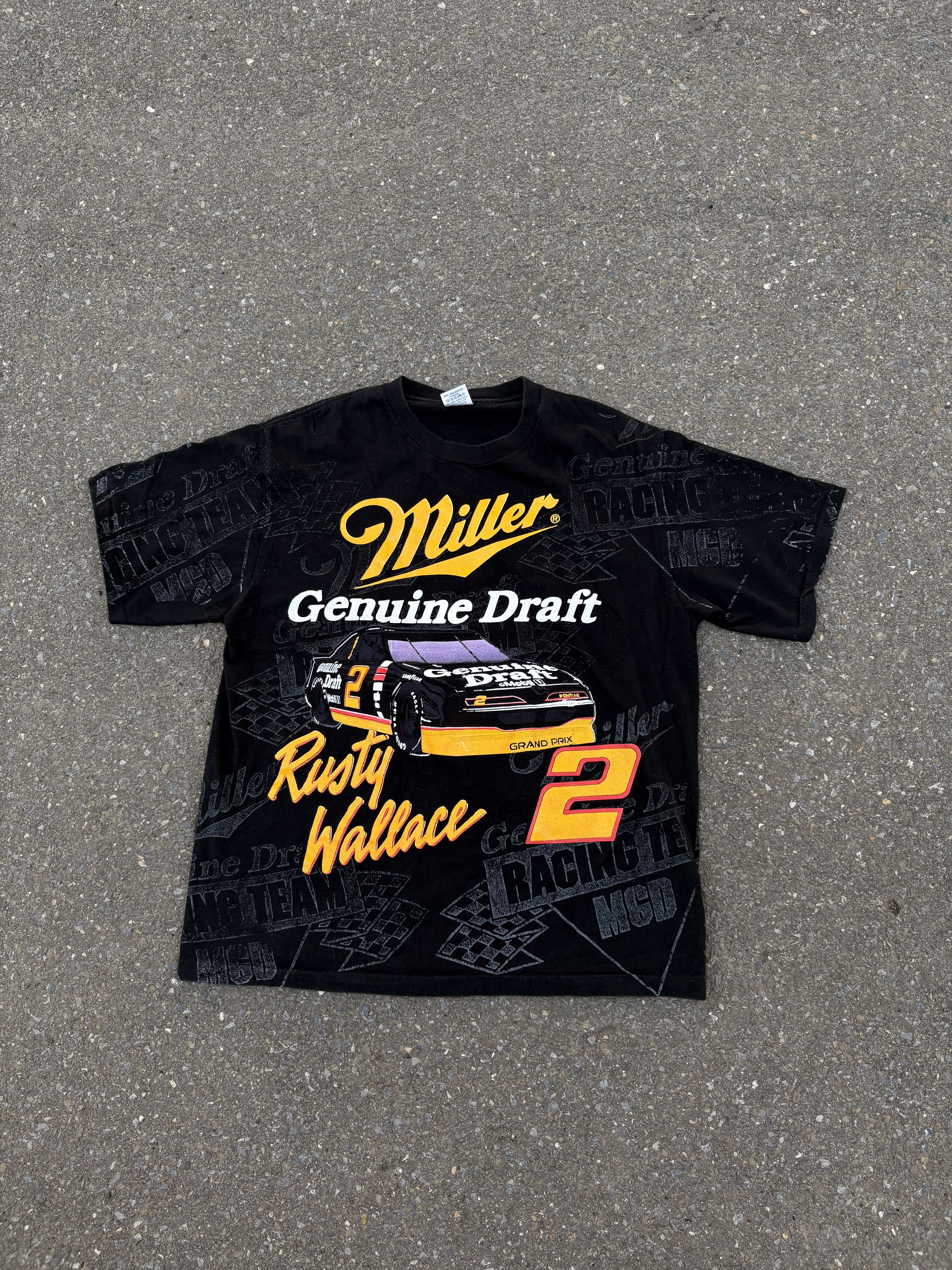 NASCAR × Vintage Vintage Rusty Wallace Tee XXL 90s NASCAR Racing Promo Size US XL / EU 56 / 4 - 2 Thumbnail