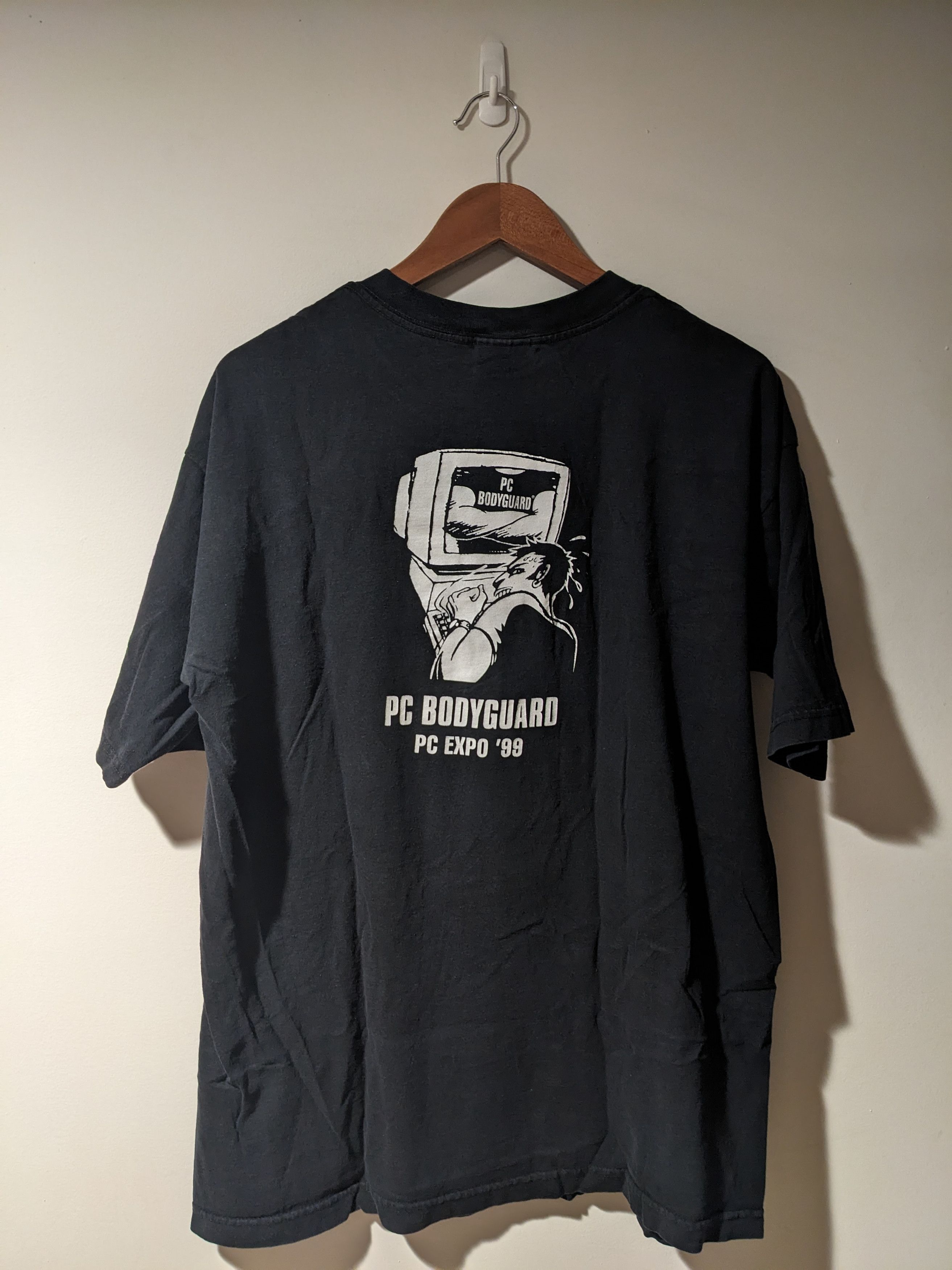 Vintage Vintage 1999 PC Bodyguard Expo Maximum Security T-Shirt Size US XL / EU 56 / 4 - 4 Thumbnail