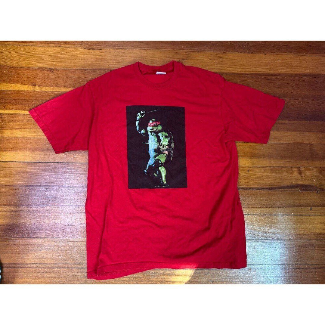 Supreme TMNT Raphael Bandana Shirt - Red - Men's Medium
