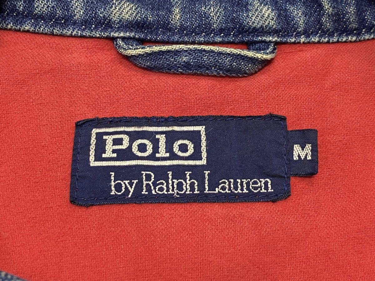 Polo Ralph Lauren Vintage 90s Polo Ralph Lauren Denim Bomber Jacket Size US M / EU 48-50 / 2 - 10 Thumbnail