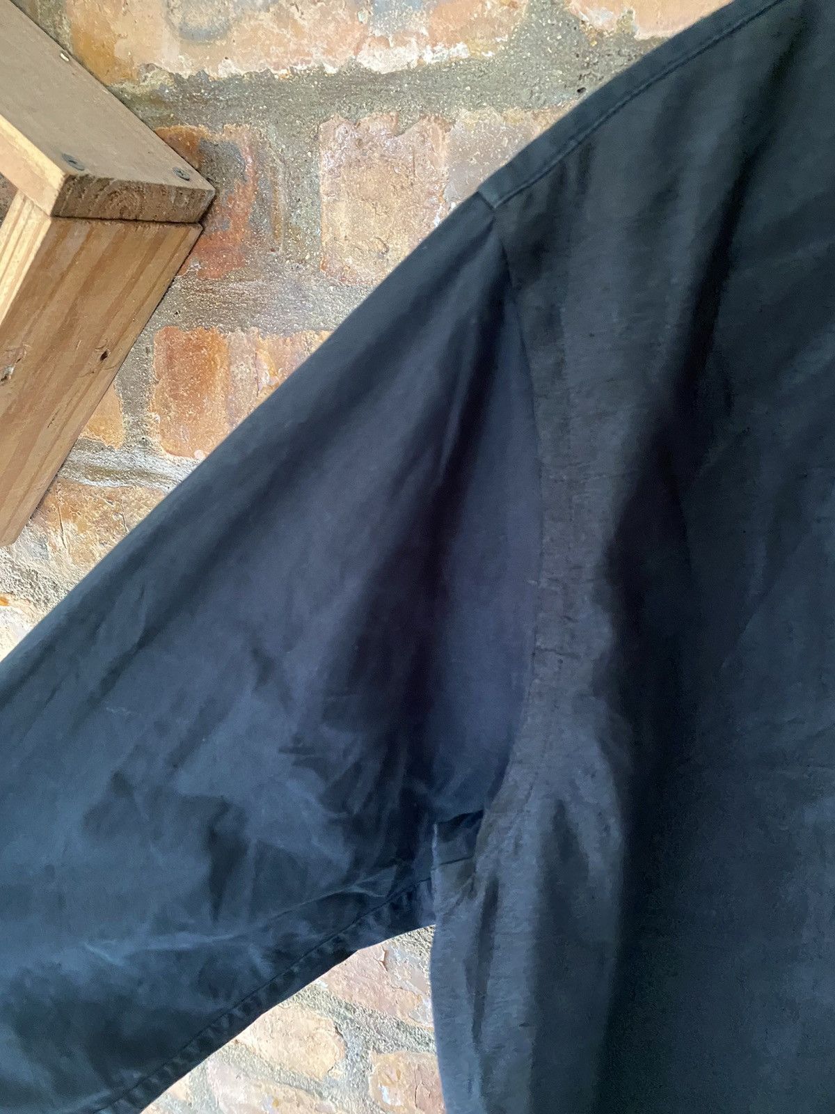 Needles 🔥 Vtg Hybrid Nylon front cotton back super black Size US L / EU 52-54 / 3 - 6 Thumbnail