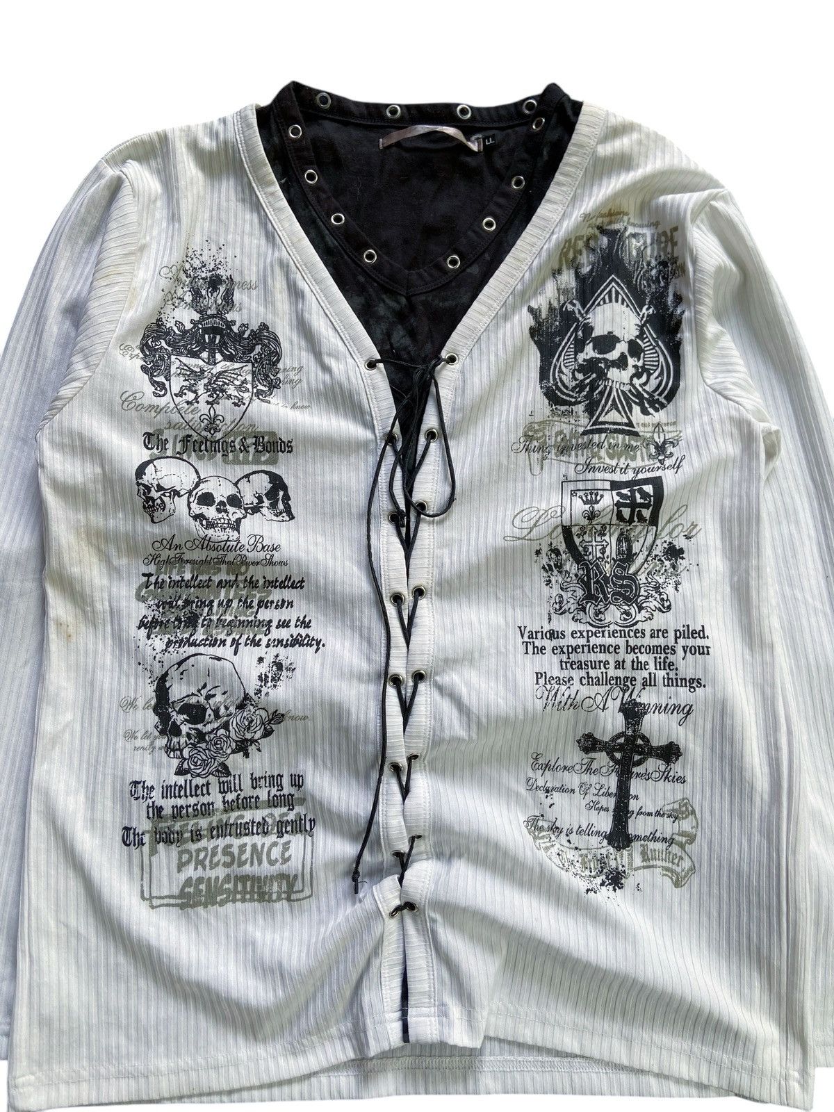 JAPANESE DOUBLE LAYER PUNK LONG SLEEVE ifsixwasnine style