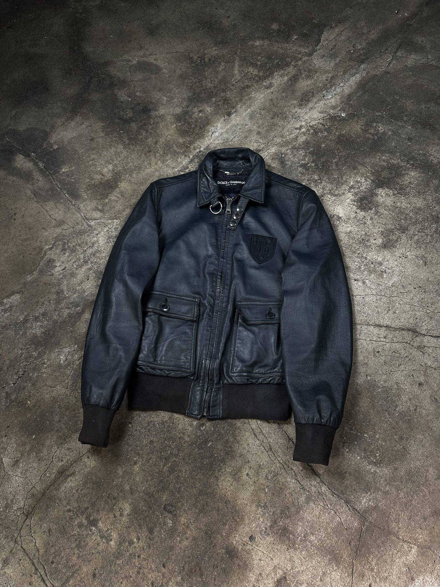 00s dolce&gabbana vintage leather jacket 【公式通販】