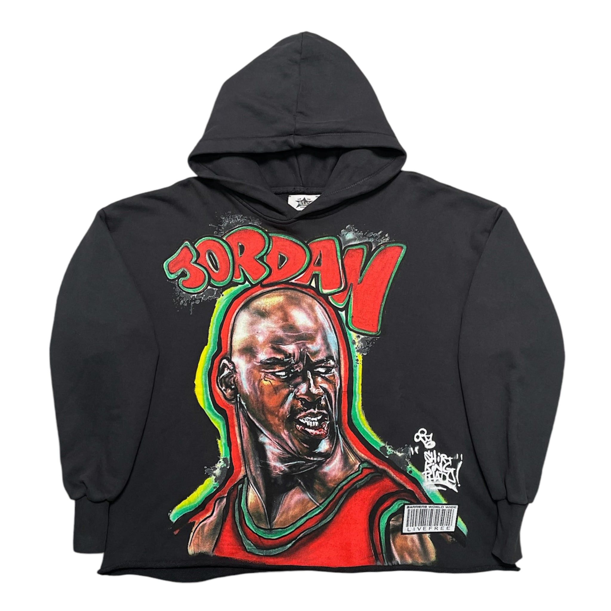 Barriers Michael Jordan Hooded Sweatshirt Black Size US S / EU 44-46 / 1 - 1 Thumbnail