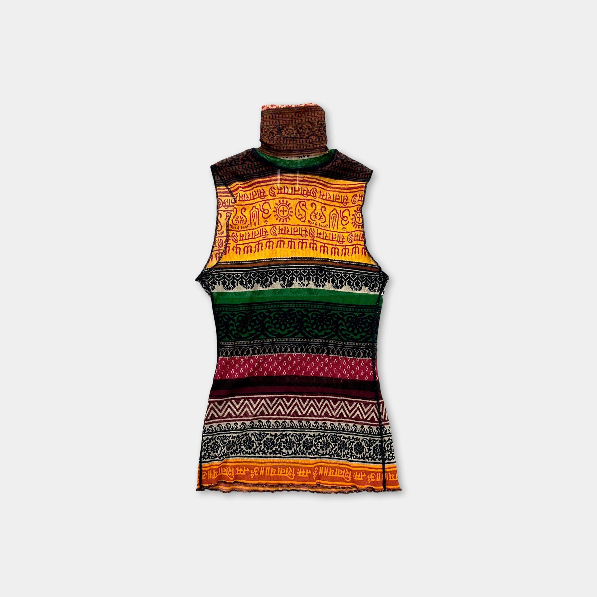 Jean Paul Gaultier Jean Paul Gaultier Classic Mesh Sleeveless Turtleneck Top Mu Size S / US 4 / IT 40 - 1 Thumbnail
