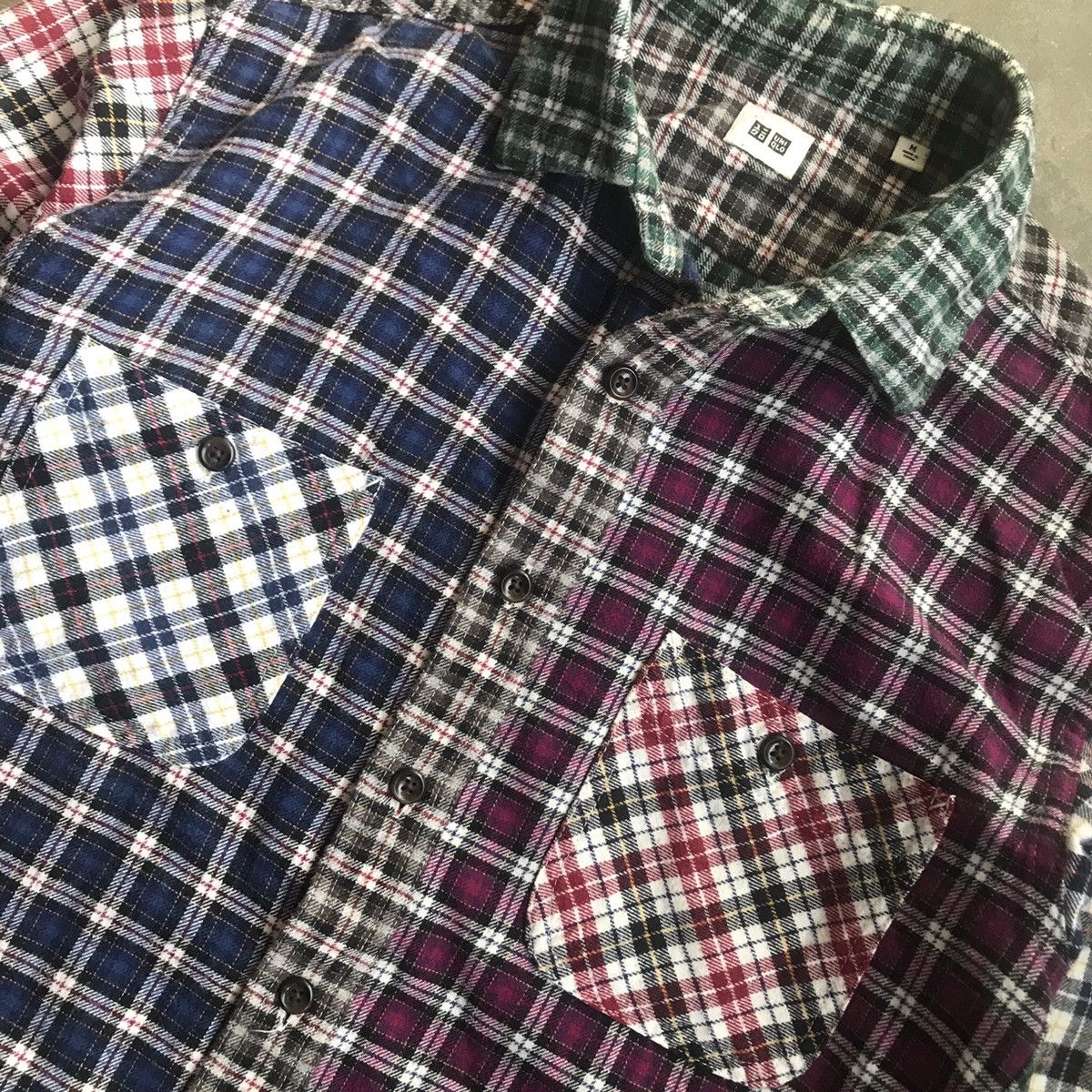 Japanese Brand × Uniqlo Uniqlo Patchwork Shirt Size US M / EU 48-50 / 2 - 4 Thumbnail