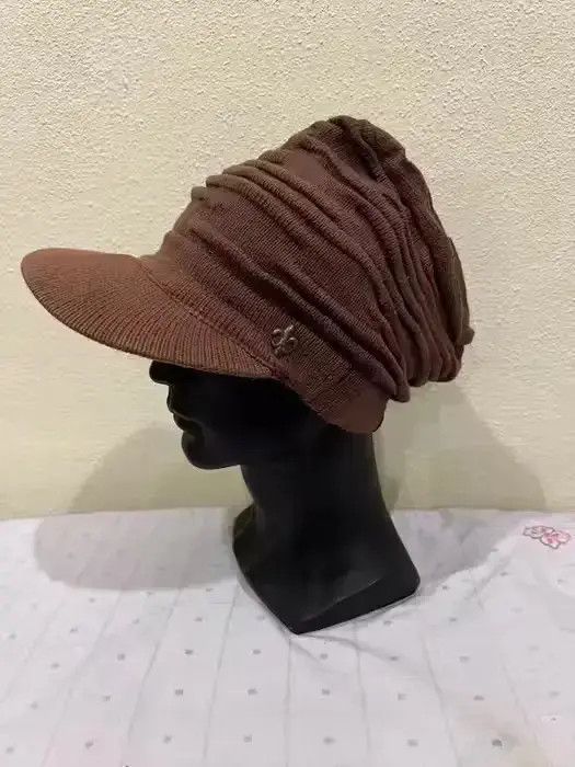 Japanese Brand Japanese Brand Vehicle Plain Turban Style Beanie Hat Size ONE SIZE - 2 Thumbnail