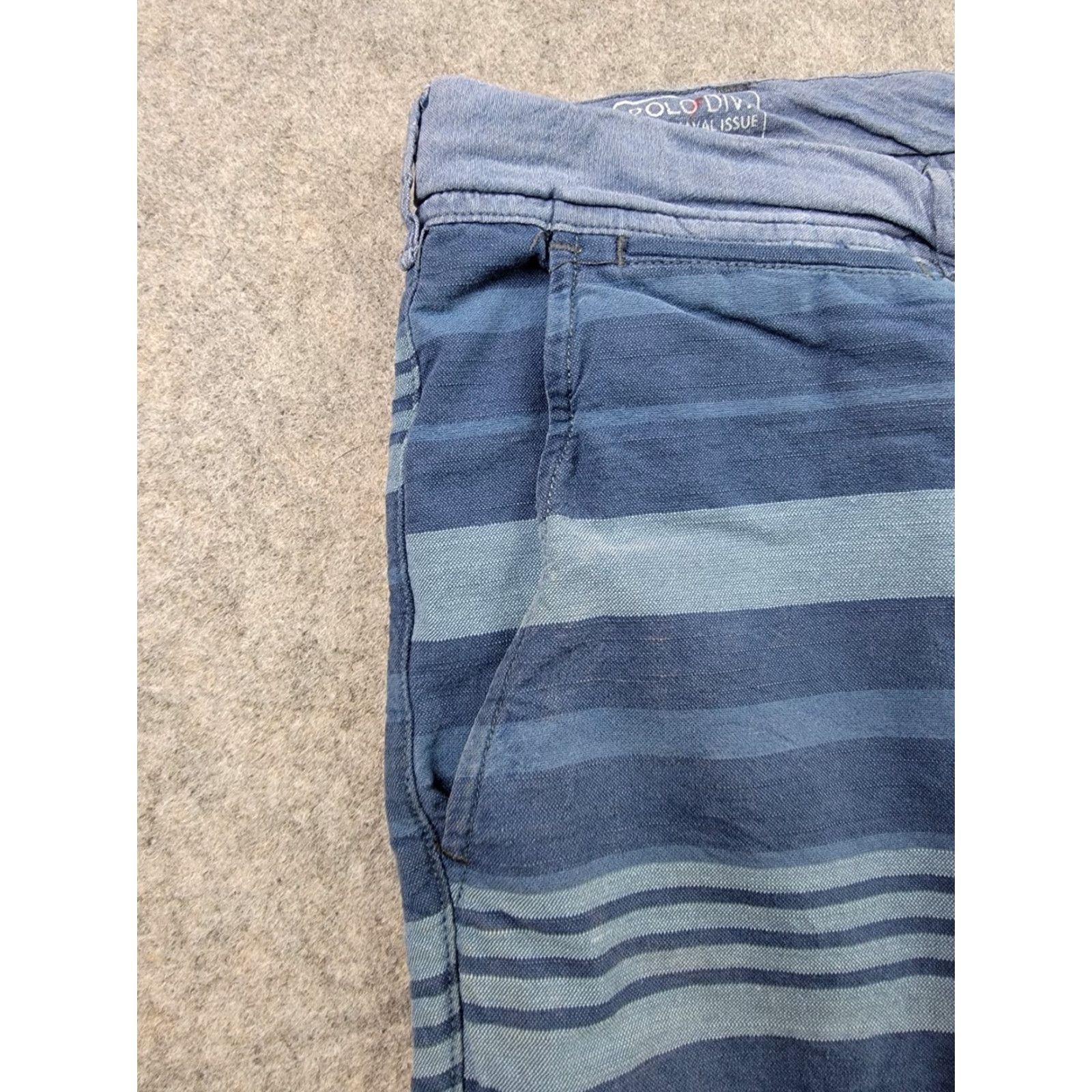 Polo Ralph Lauren Polo Ralph Lauren Shorts Mens 36 Straight Fit Blue Stripe 8'' Inseam Sail Cloth Size US M / EU 48-50 / 2 - 2 Thumbnail