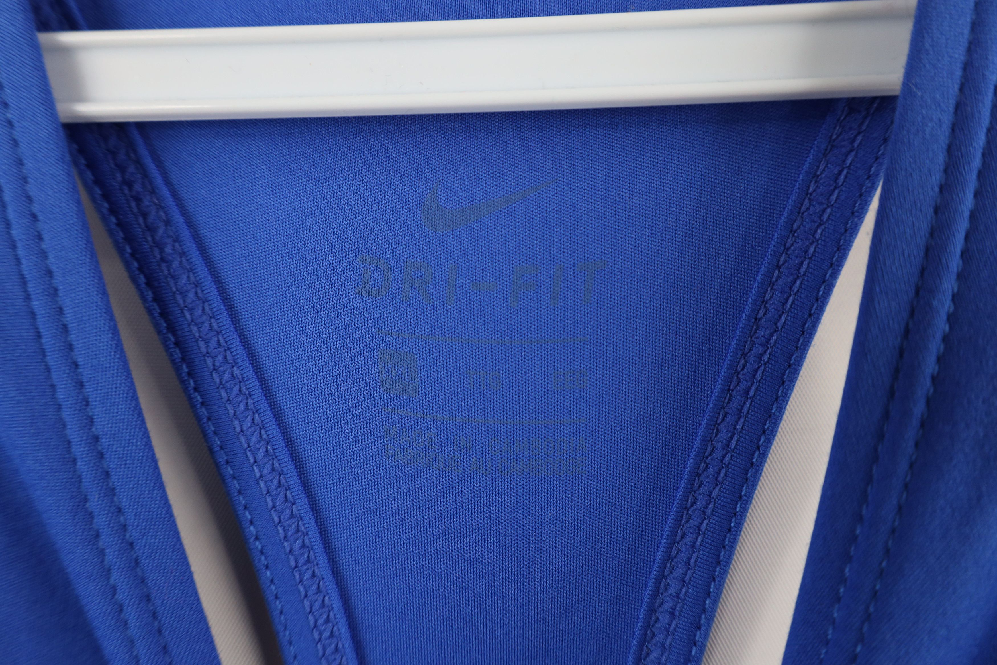 Nike × Vintage Nike Spell Out Icon Mini Swoosh Tank Top T-Shirt Royal Blue Size XXL / US 16-18 / IT 52-54 - 5 Thumbnail