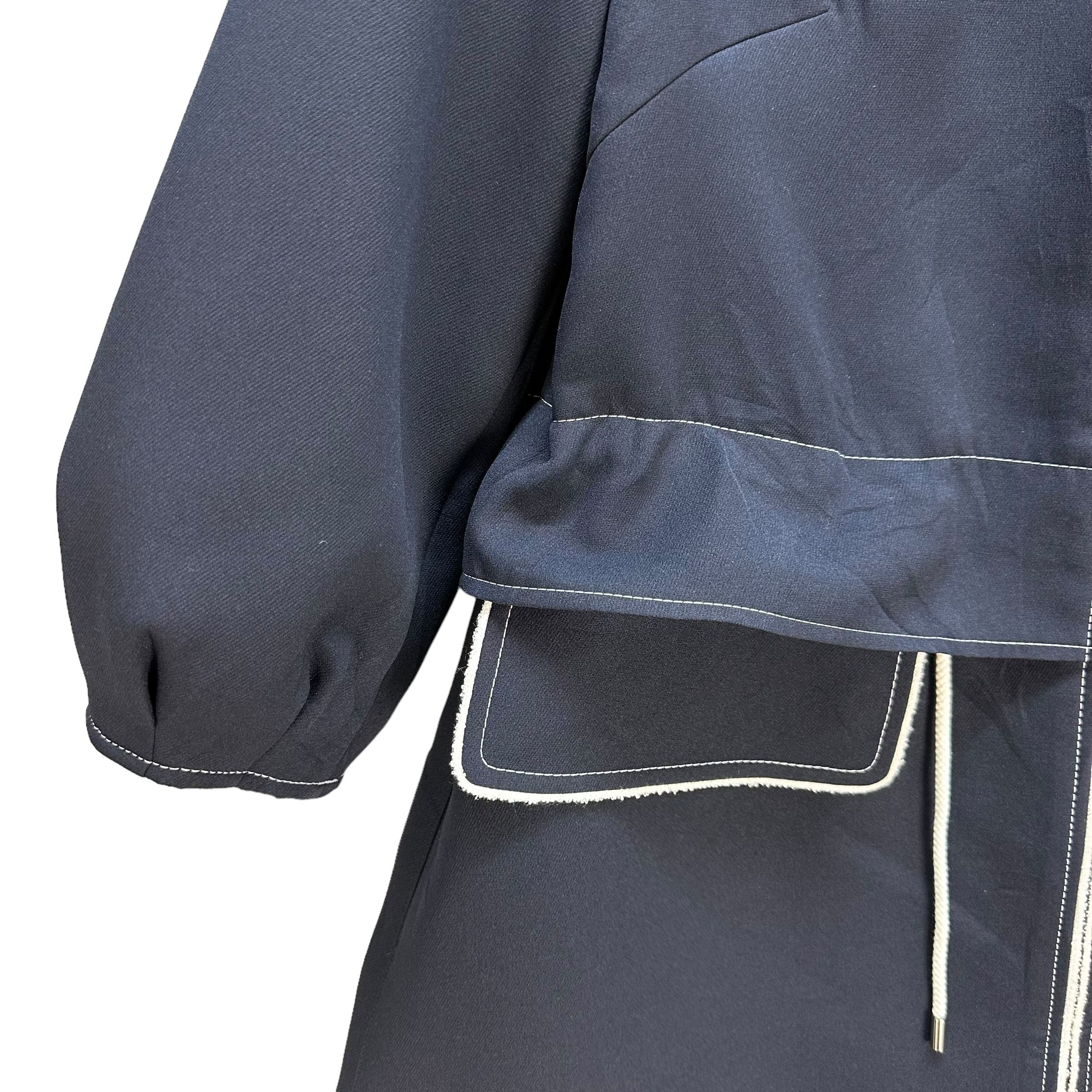 Japanese Brand RENE Japan Hooded Polyester Light Overcoat Jacket #A45-1048 Size S / US 4 / IT 40 - 5 Thumbnail