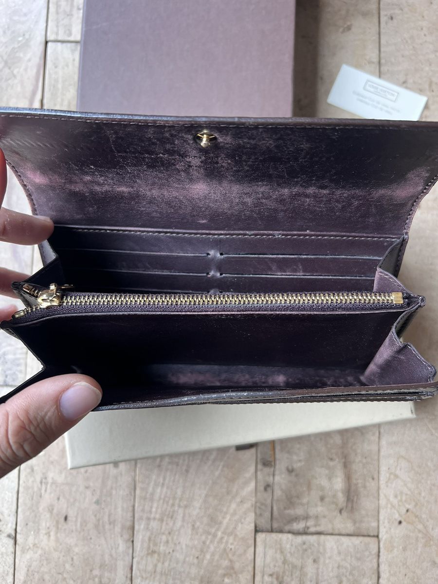 Louis Vuitton Louis Vuitton Sarah Long Wallet In Monogram Vernis Rouge Size ONE SIZE - 3 Thumbnail