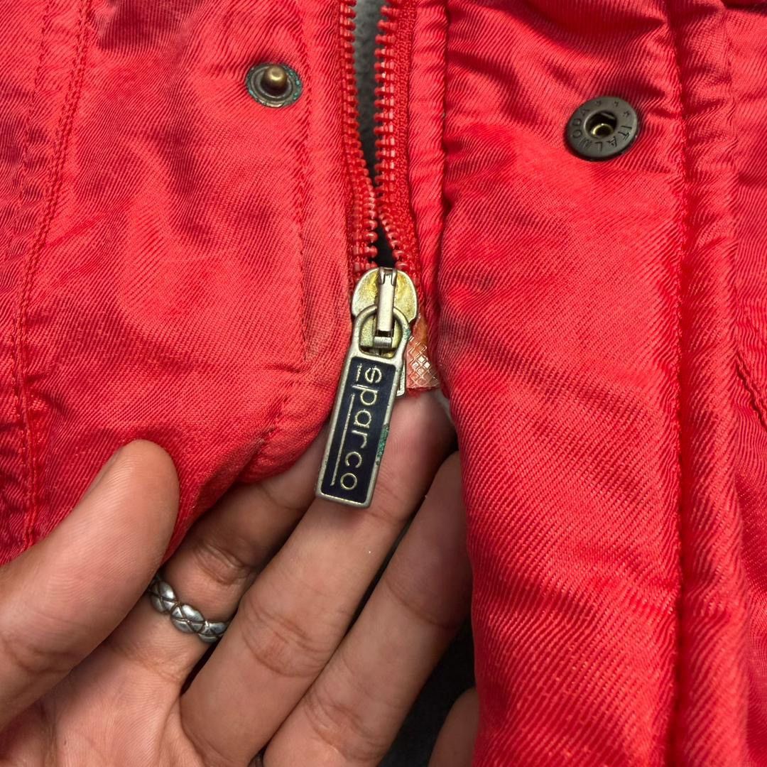 Gear for Sports Vintage Sparco Red Puffer Jacket / Parka - Made In Italy Size US XL / EU 56 / 4 - 13 Thumbnail