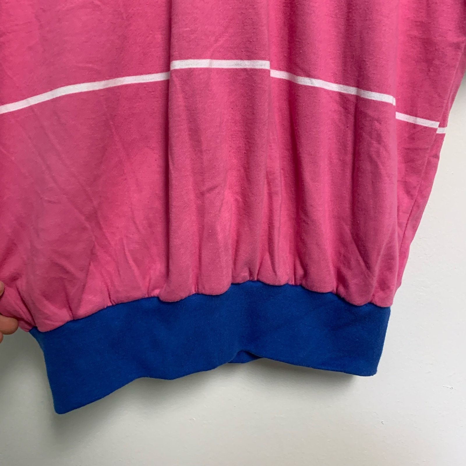 Trader Bay Trader Bay Vintage Men's Pink Striped Retro Polo Shirt Large Size US L / EU 52-54 / 3 - 3 Thumbnail
