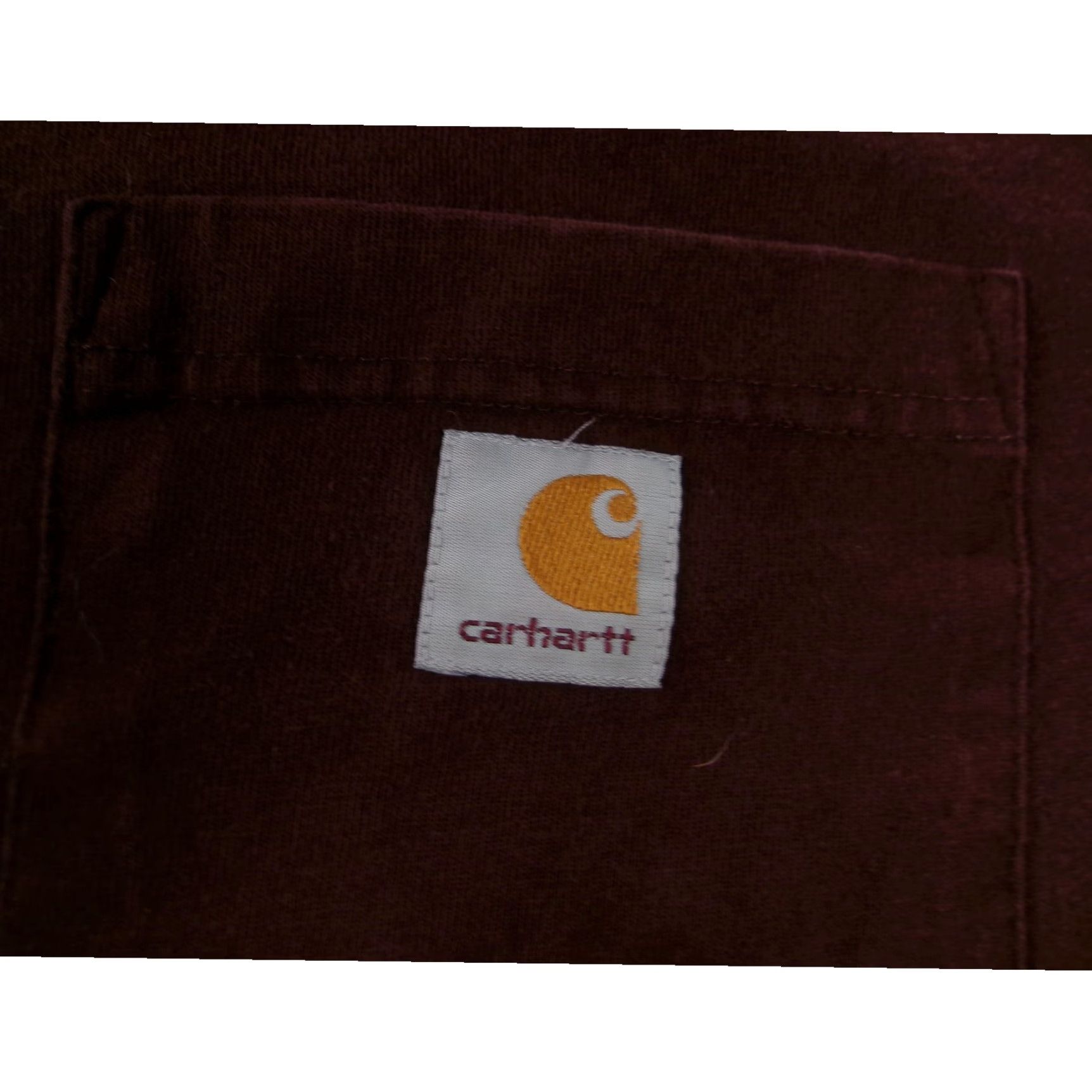 Carhartt Carhartt T-Shirt Men XL Heavyweight Workwear Short Sleeve Crew Neck Maroon Outdoor Camping Hiking Size US XL / EU 56 / 4 - 3 Thumbnail